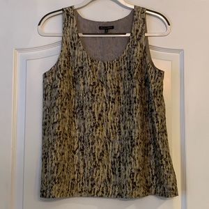 Madewell Silk Metallic Blouse, Size Medium